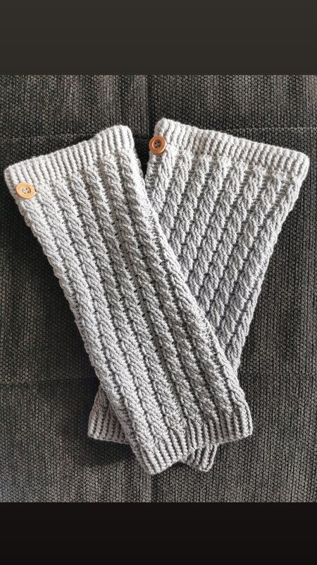 Häkelanleitung Beinstulpen "Pebbles"