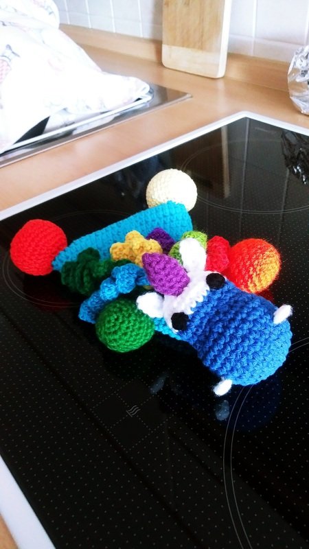 Knistertuch Einhorn häkeln