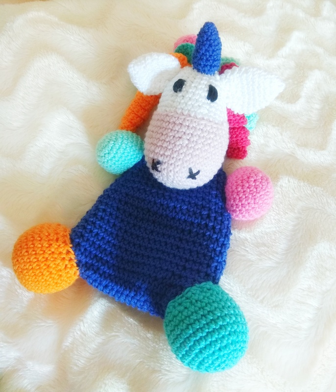 Crinkle toy little unicorn