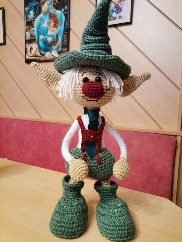 Häkelanleitung Amigurumi / Jodi der Kobold