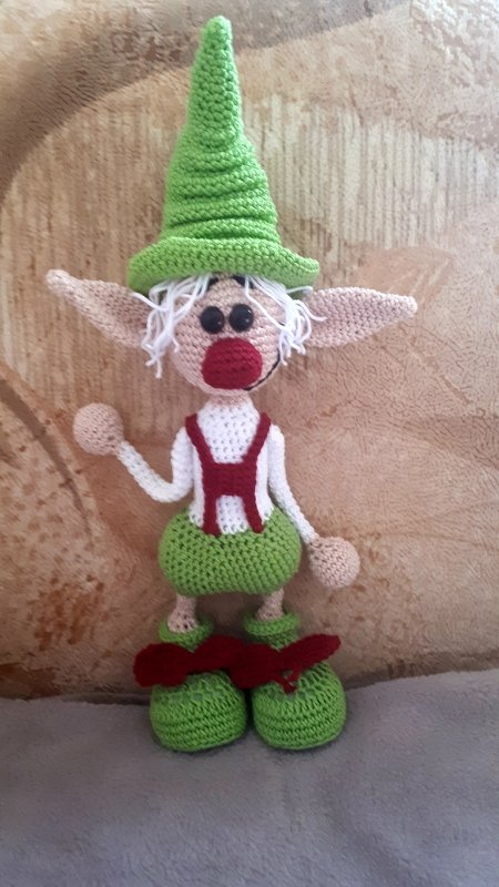Häkelanleitung Amigurumi / Jodi der Kobold