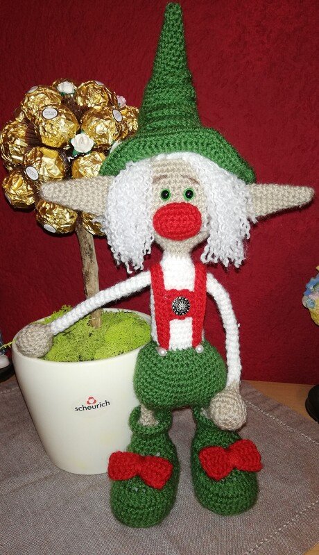 Häkelanleitung Amigurumi / Jodi der Kobold