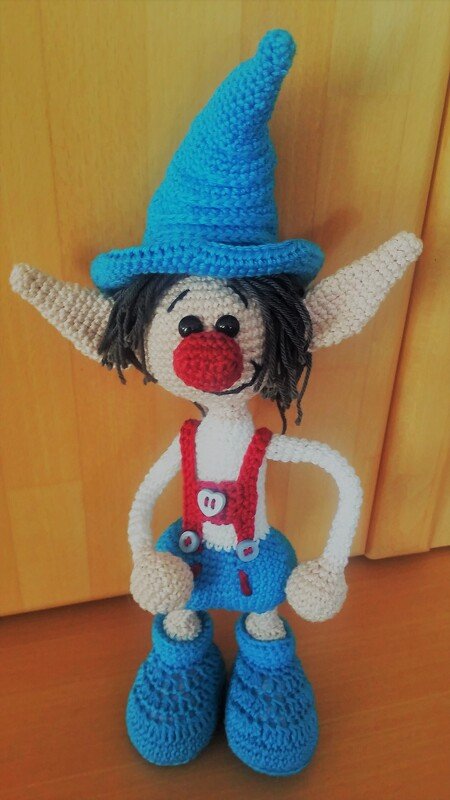 Häkelanleitung Amigurumi / Jodi der Kobold