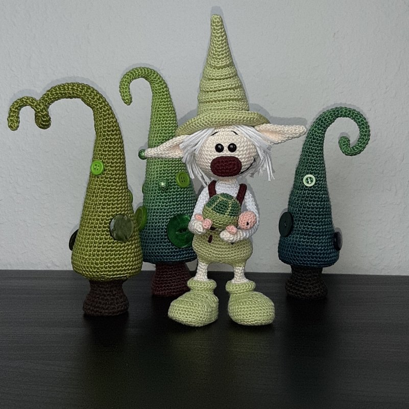 Häkelanleitung Amigurumi / Jodi der Kobold