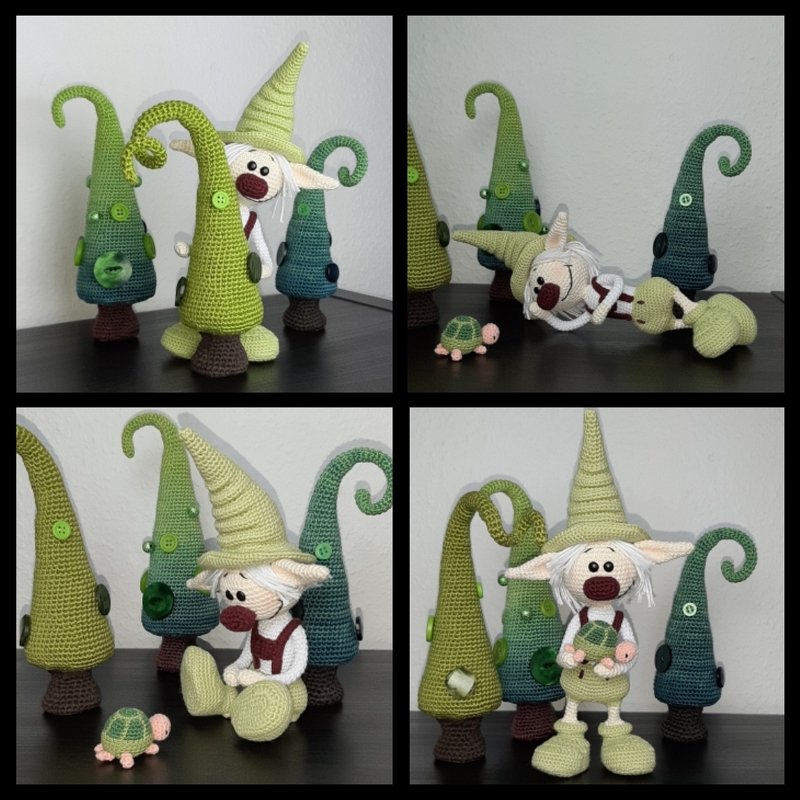 Häkelanleitung Amigurumi / Jodi der Kobold