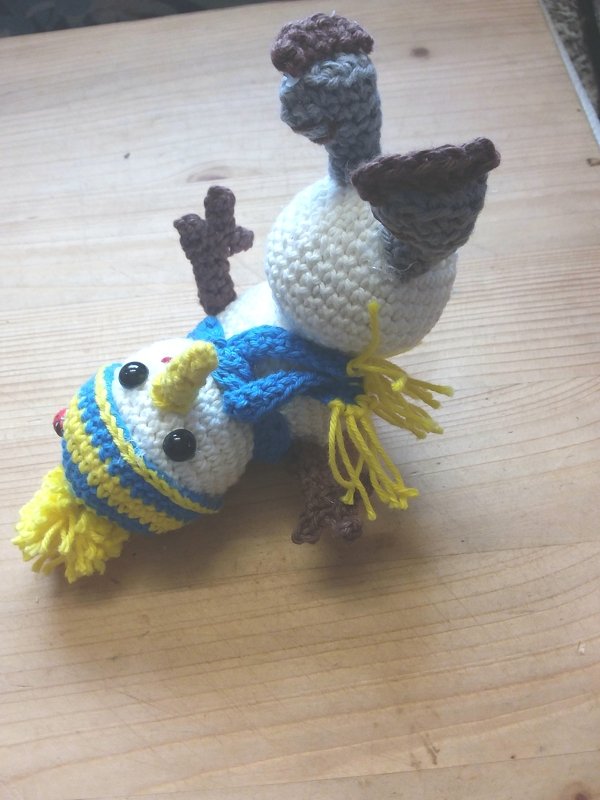 Liegender Schneemann „Benni“