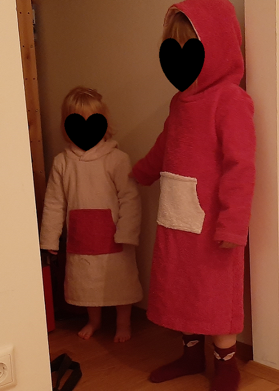 1342 Schnittmuster Strandkleid Kinder Badeponcho Kleinkind Gr.86-128 PDF