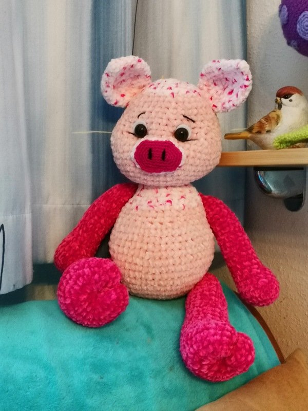 XXL Schweinchen "Freddy Ferkel" häkeln