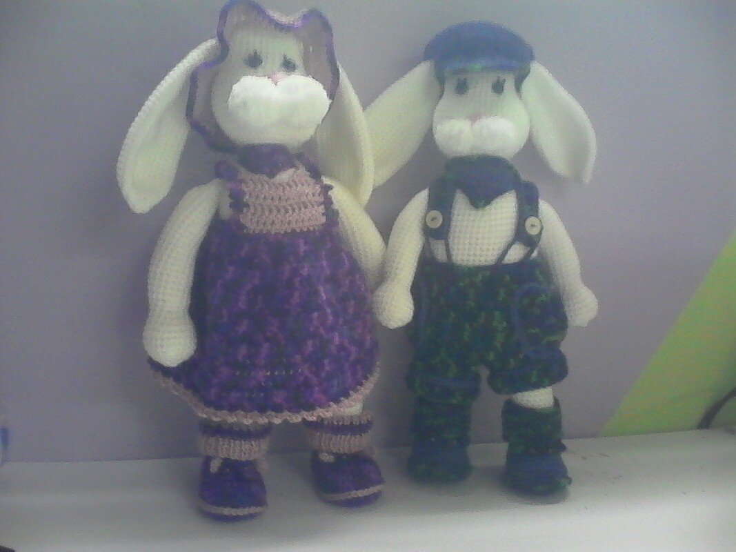 Häkelanleitung für Gabis Hasen Mister und Miss Langohr