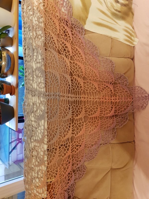 Crochet Pattern for Triangle Shawl | Shawl BioTronik #1