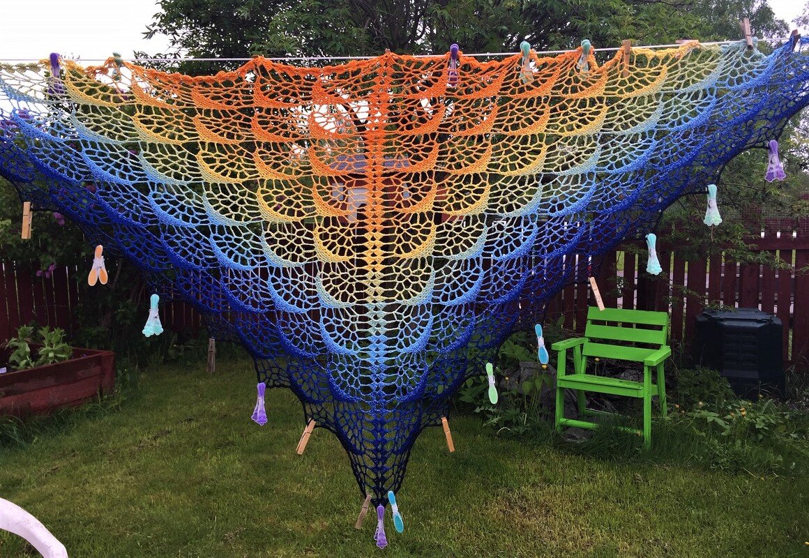 Häkelanleitung für Dreieckstuch | Tuch BioTronik #1