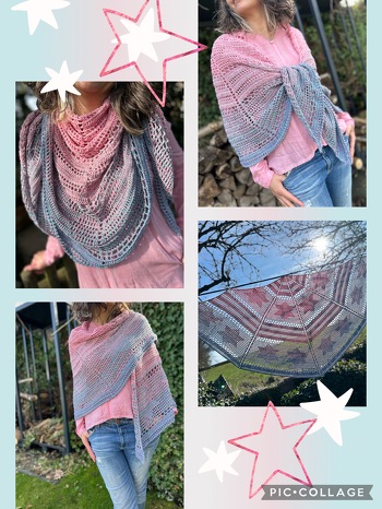 Superschöne Anleitung, vielen Dank ⭐️. Gehäkelt aus 1500/4+1 und NS 3,5. Meine Arbeit 🧶, meine Fotos 📸