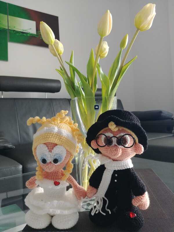 Häkelanleitung &quot;Trau dich&quot;, Brautpaar