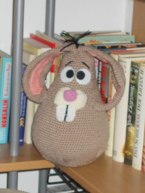 Kugel-Hase Henry, Deko oder Türstopper, Häkelanleitung