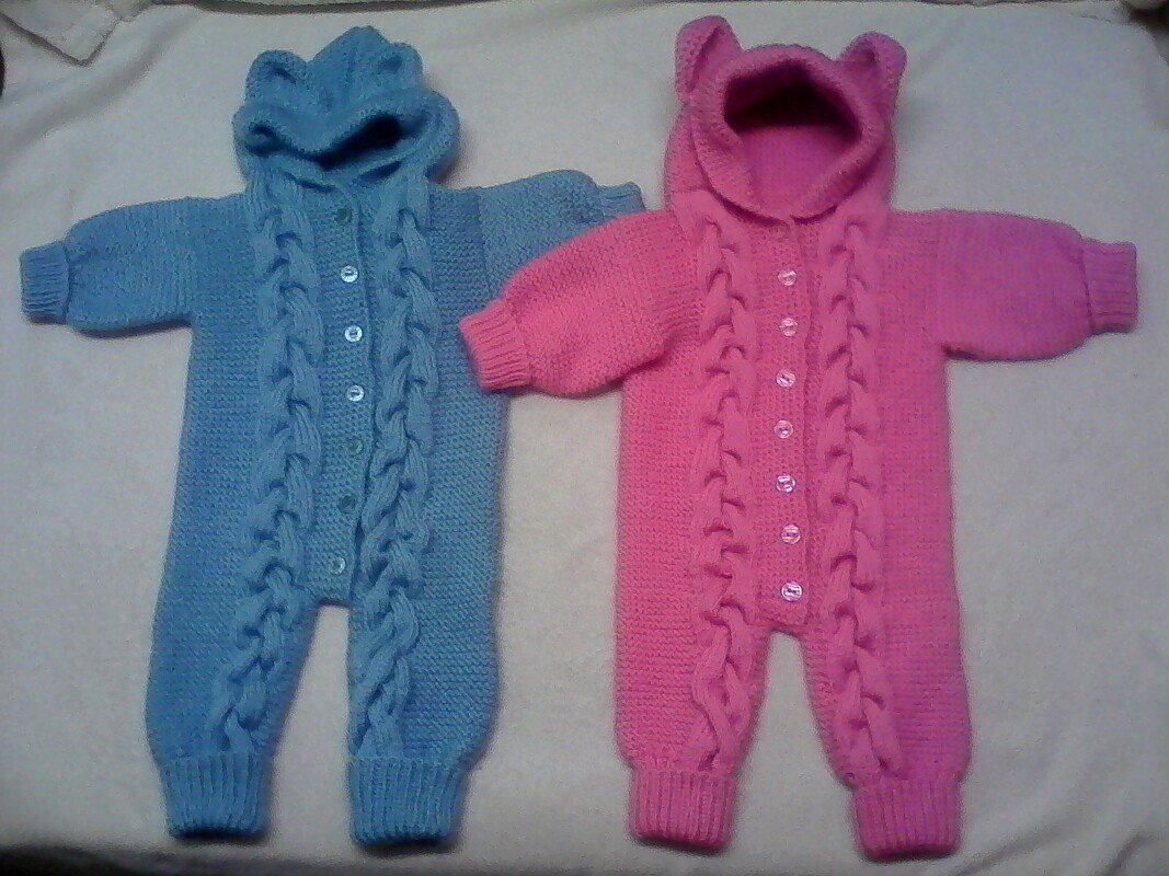 Strickanleitung Babyoverall ++ Braids ++ onesize Gr. 0-6 Monate