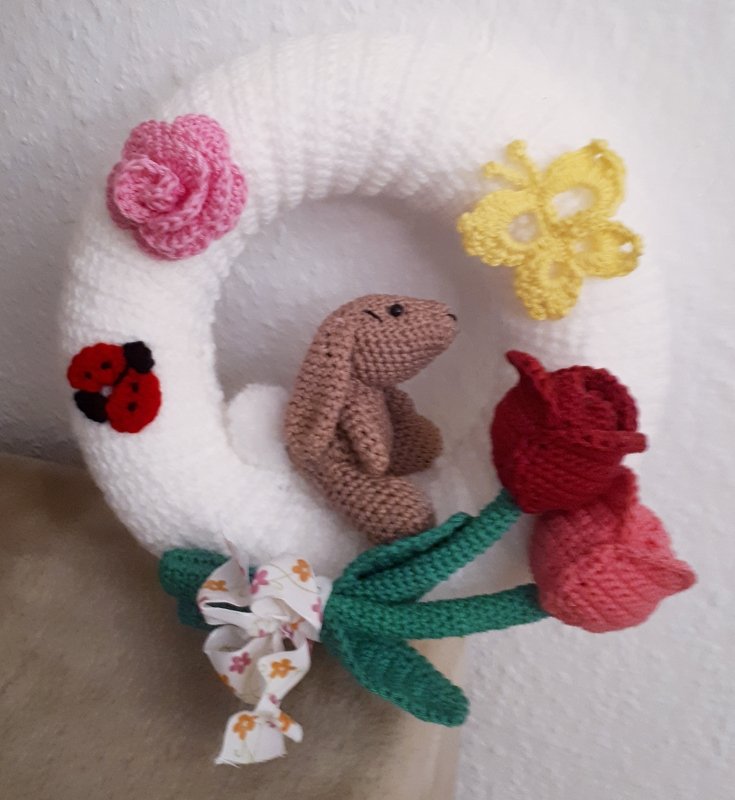 Häkelanleitung Frühlings-/ Osterkranz