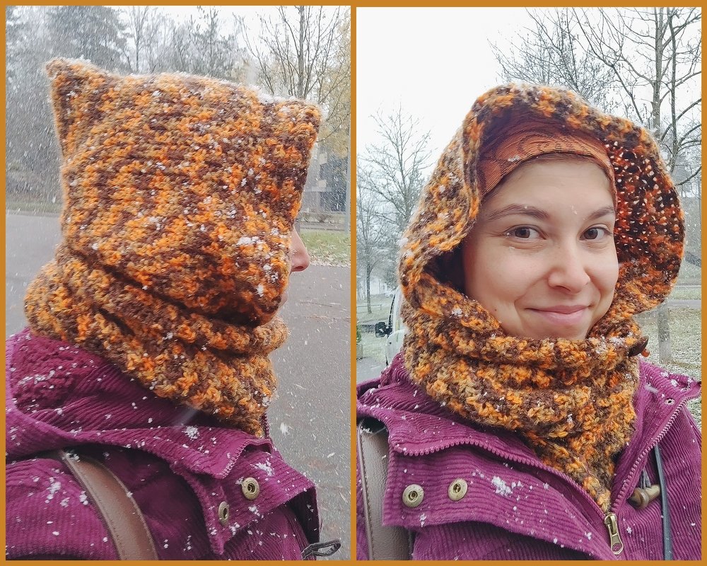 - LANA - Kapuzenschal alle Größen häkeln, Schal mit Kapuze, Scoodie, Hoodie, Kapuze unisex