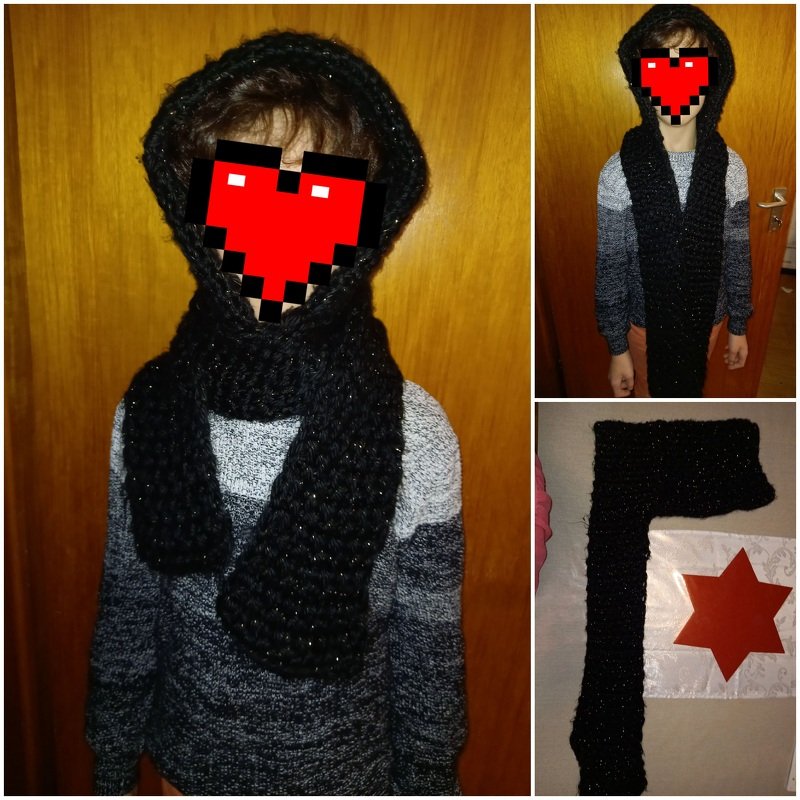 - LANA - Kapuzenschal alle Größen häkeln, Schal mit Kapuze, Scoodie, Hoodie, Kapuze unisex