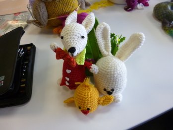 Sind die Hasen und Küken nicht süß?? Mein Enkelchen liebt sie.