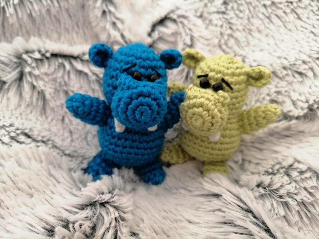 Cutie Hippos - Nilpferde im Miniformat häkeln