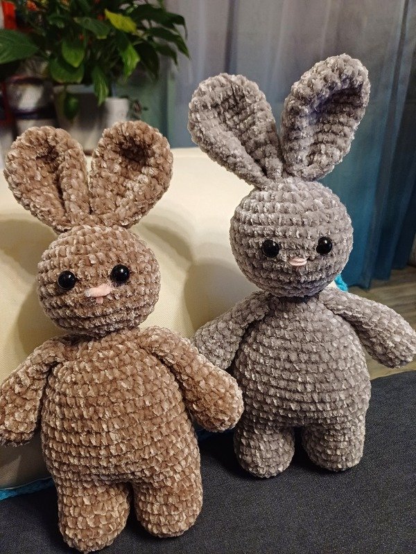 weicher Hase groß oder klein zum kuscheln schnell gehäkelt