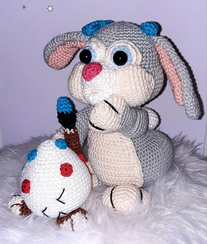 Häkelanleitung &quot; Babsi&quot; und das falsche Osterei