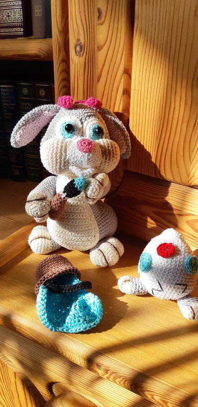 Häkelanleitung " Babsi" und das falsche Osterei