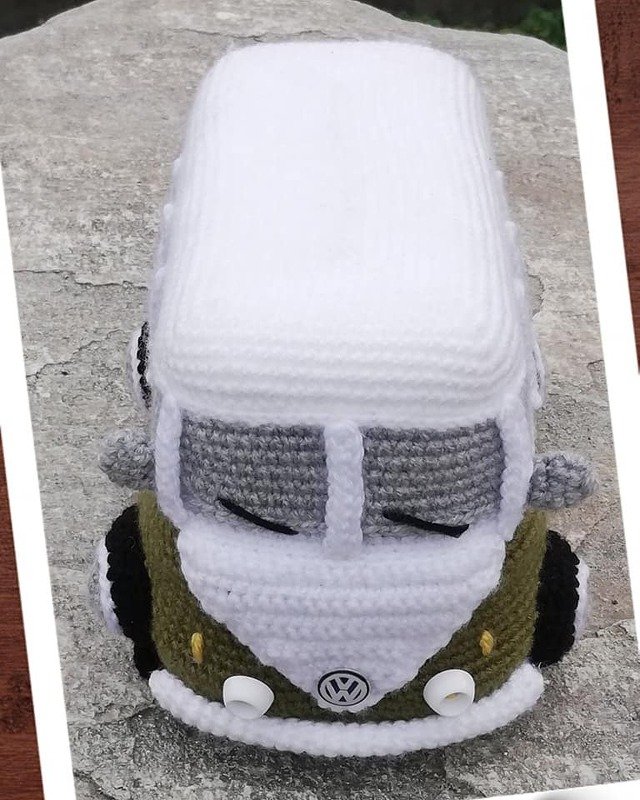 Amigurumi Classic Camper Van Bus PDF Crochet Pattern