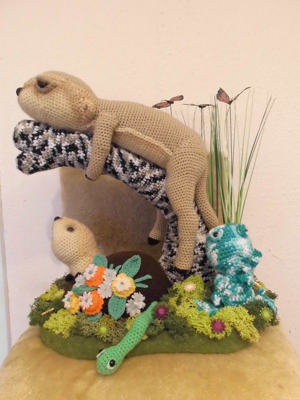 Meerkat, Chameleon and Worm Pattern Amigurumi