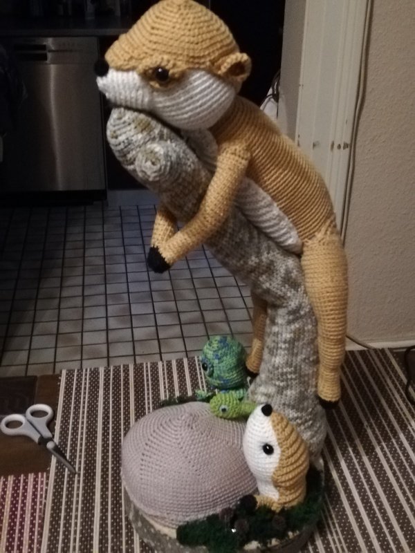 Erdmännchen, Chamäleon und Wurm Häkelanleitung Amigurumi