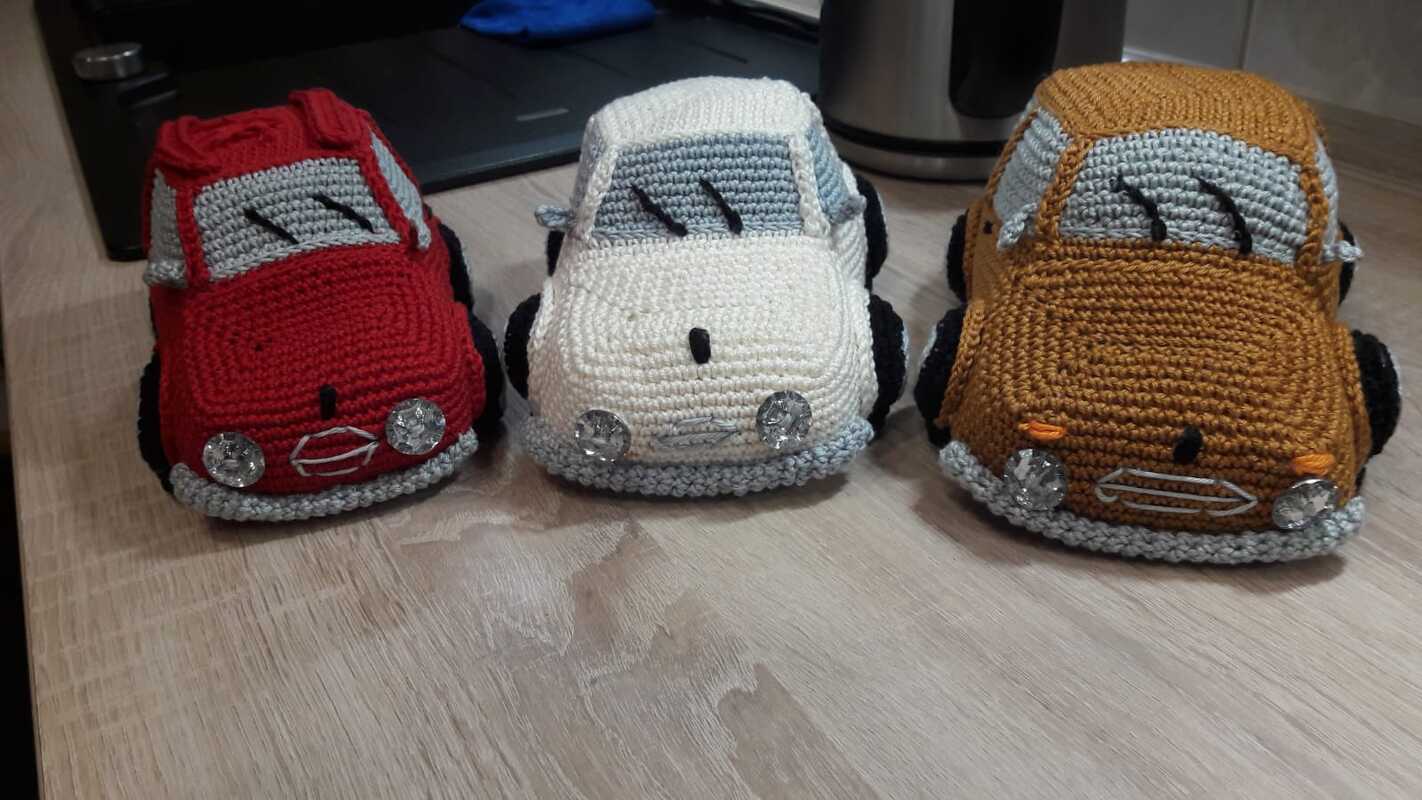 Klassischen Mini Cooper Amigurumi Häkelanleitung