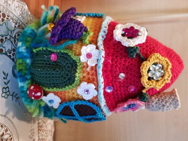 Osterdeko das " zauberhafte Osterhaus-Mobile