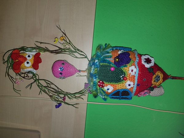 Osterdeko das " zauberhafte Osterhaus-Mobile