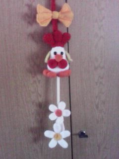 Der Kochlöffel hat sich gut und schnell häkeln lassen, ist ein Hingucker in der Küche