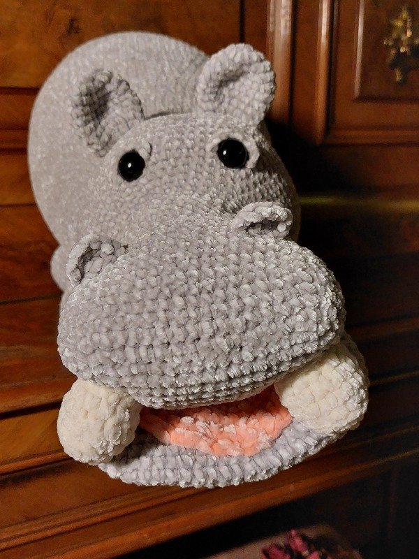 Häkelanleitung - Niklas Nilpferd