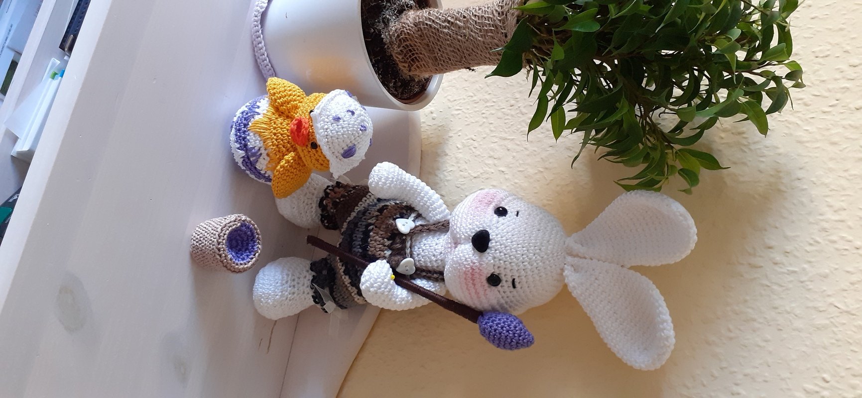 Häkelanleitung Hase und Küken