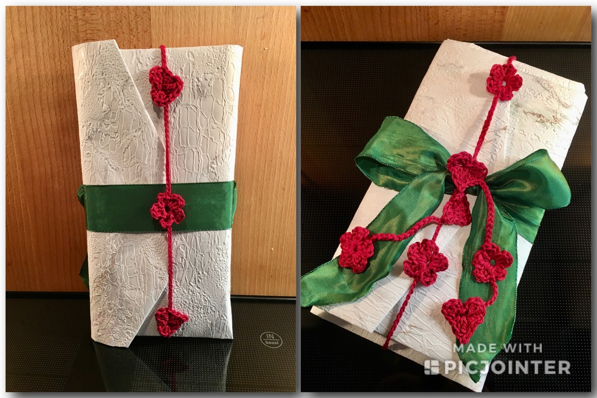 Dekokette, Tischgirlande "Hase, Herz und Blüte" - Häkelanleitung mit Video