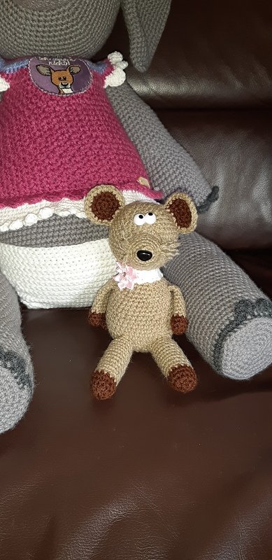 Häkelanleitung Amigurumi / Elefanten-Mädchen Sophie &amp; Maus Jerry
