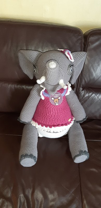 Häkelanleitung Amigurumi / Elefanten-Mädchen Sophie &amp; Maus Jerry
