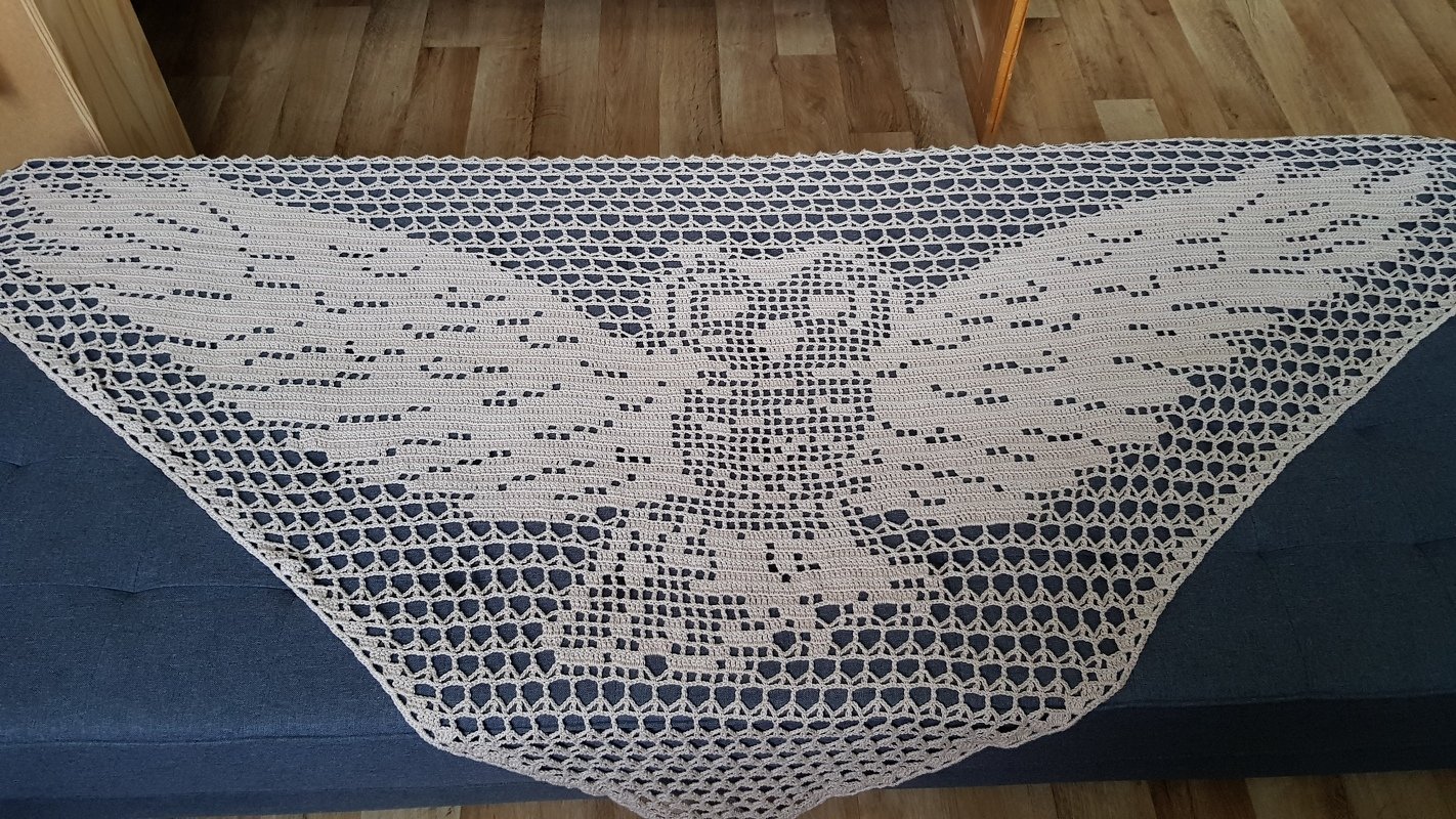 Bezauberndes Tuch mit Eulenmotiv "Holla die Waldfee"