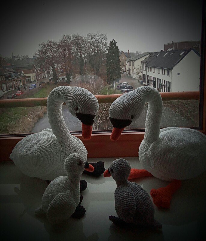 Swan Family Pattern Amigurumi