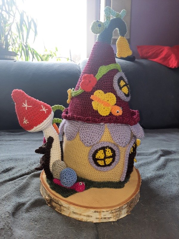 Crochet Pattern Fairyhouse, the Amigurumi Fairy House, by jennysideenreich