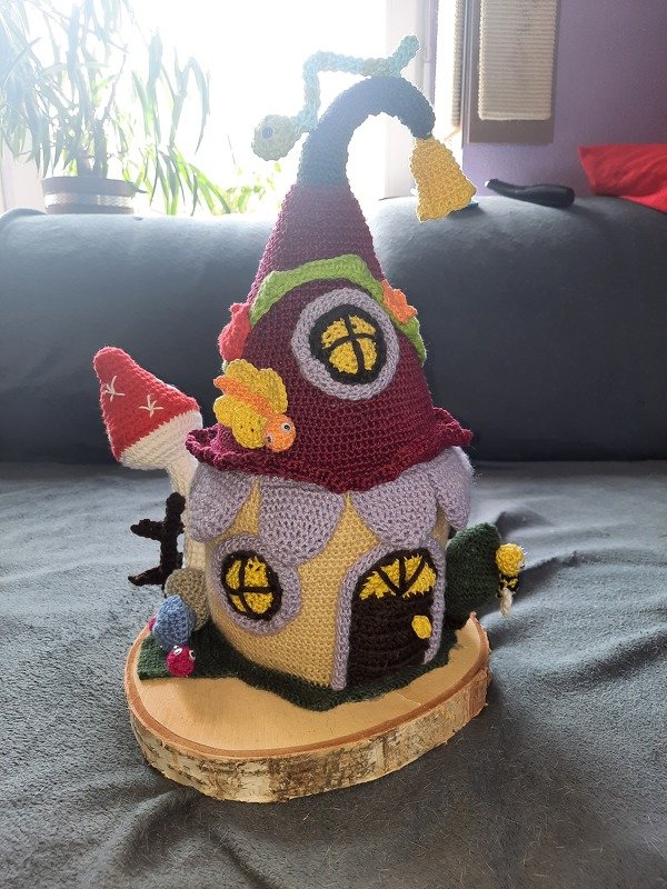 Crochet Pattern Fairyhouse, the Amigurumi Fairy House, by jennysideenreich