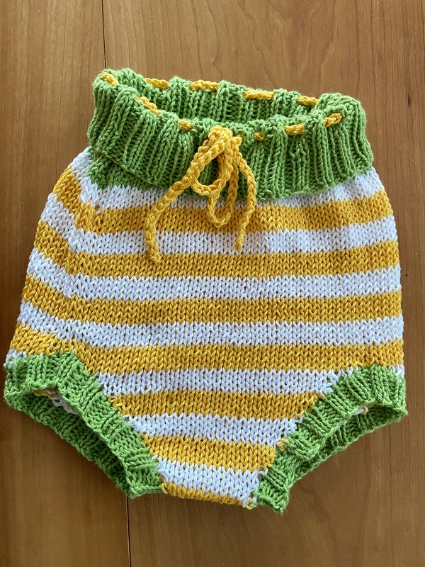 Diaper Cover Knitting Pattern  3 sizes
