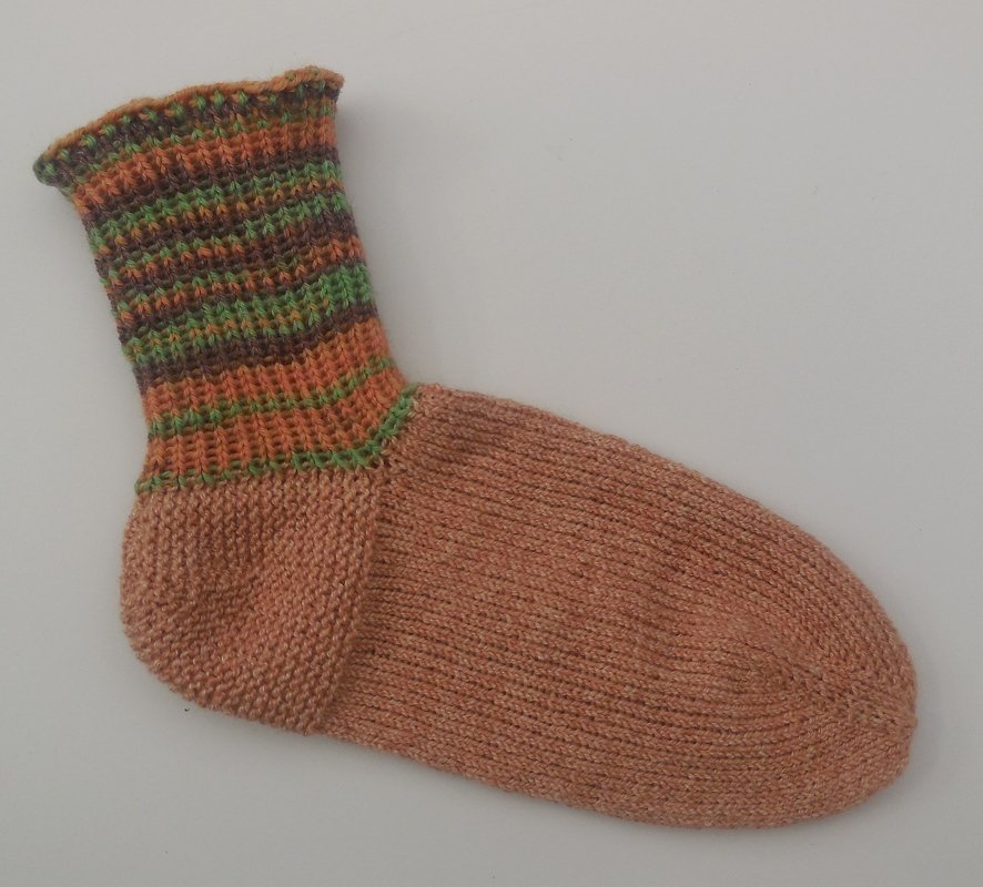 Strickanleitung Socken stricken ohne Ferse - Gr. 36 - 41