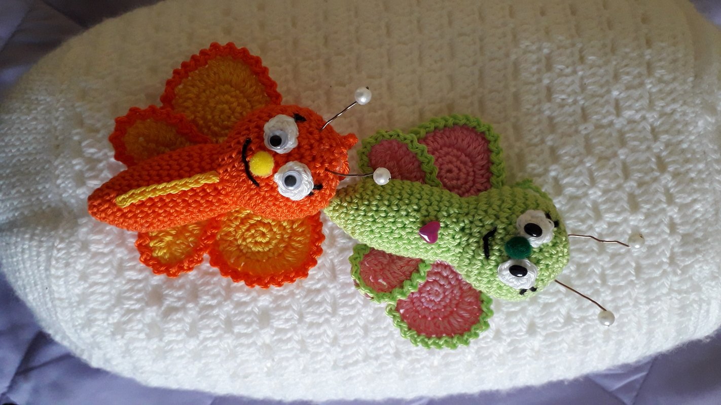 Häkelanleitung kleiner Schmetterling