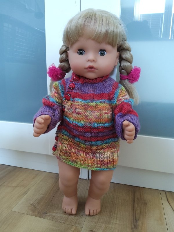 Schlüttli RVO und Mütze für Puppen 40-50 cm