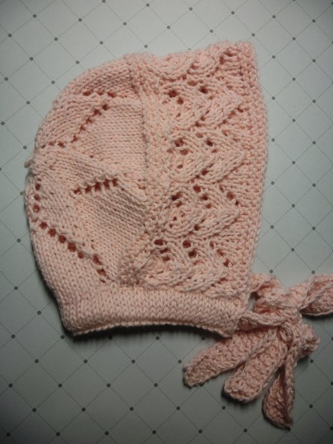 Baby Haube Vintage - Strickanleitung in 2 Größen