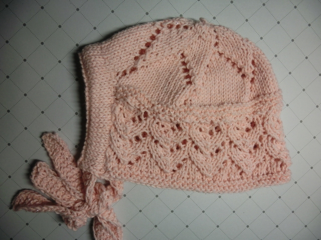 Baby Bonnet Hat - 2 Sizes - Knitting pattern