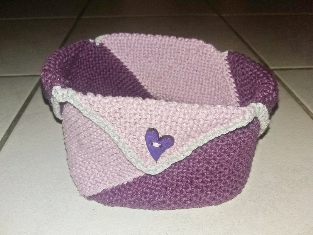 Strickanleitung für moderne Utensilo Körbchen